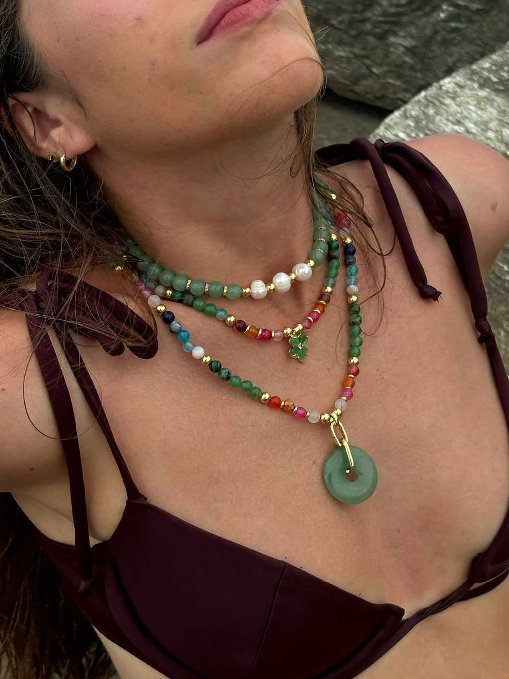 Rainbow Stone Necklace