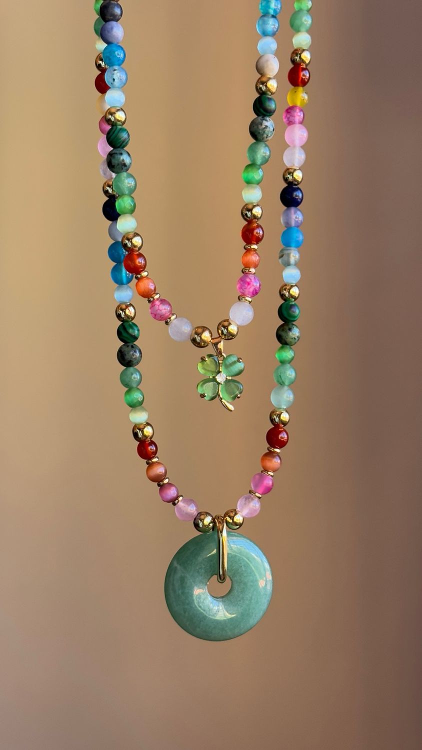 Rainbow Stone Necklace