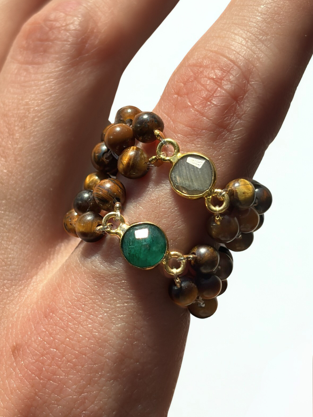Set Wild Roots Beaded Rings