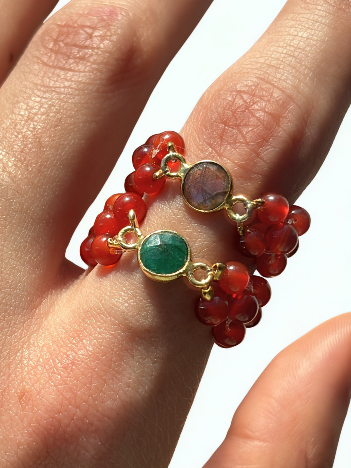 Set Sienna Beaded Rings